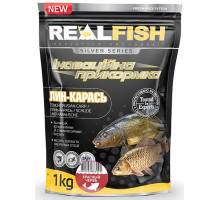 Прикормка "RealFish" Линь - Карась (Червоний черв'як) 1 кг.