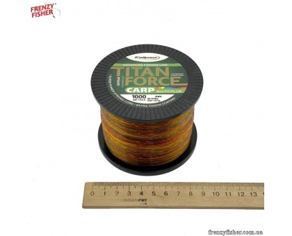 Леска Kalipso Titan Force Carp Multicolor 1000m 0,30мм