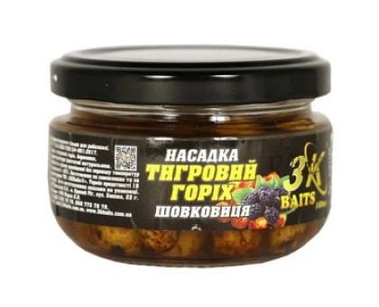 Насадка Тигровий горіх 3К Baits "PREMIUM"  Шовковиця скло 100мл
