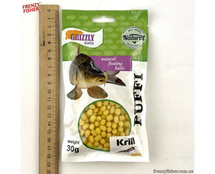 Наживка тесто воздушное Puffi Grizzly baits30гр. криль