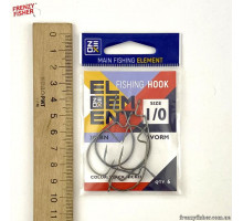 Крючок ZEOX Worm 302BN №1/0