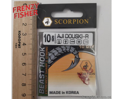 Крючок Scorpion AJI DUOSKI RED № 10