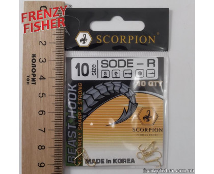 Крючок Scorpion Sode Gold № 10