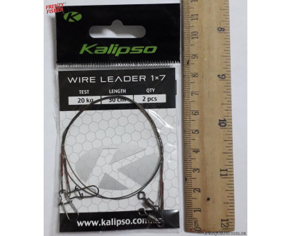 Поводки Kalipso 1*7 20кг 20см (2шт.)