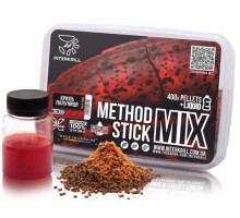 Пелетс INTERKRILL "METHOD/STICK MIX", 400 г + (Ліквід Криль-Полуниця, 50г)