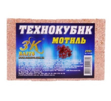 Макуха Технокубик з отвором 3К Baits (Мотиль) 290г (8куб/уп)