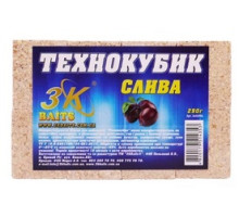 Макуха Технокубик з отвором 3К Baits (Слива) 290г (8куб/уп)