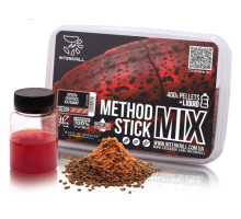 Пелетс INTERKRILL "METHOD/STICK MIX", 400 г + (Ліквід Криль-Скопекс-Кальмар, 50г)