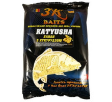 Прикормка 3К Baits KATYUSHA BANANA DE PORUMB (банан-кукурудза) 1000г
