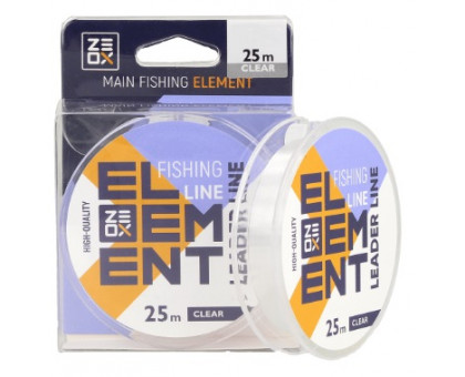 Леска Zeox Element Leader 25м Clear 0.205мм