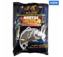 Прикормка 3К Baits макуха смажена подрібнена (солодка кукурудза) 1000г.