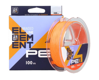 Шнур ZEOX PE X4 100m Orange #3.0 (тест 19,6кг)