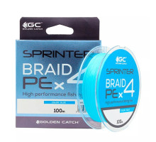 Шнур GC Sprinter PE X4 100m BLUE #1.2 (тест 8,9кг)