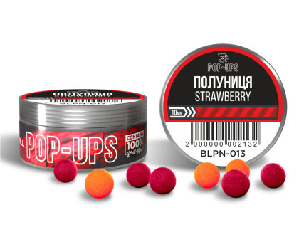 Бойли POP-UP 10мм Полуниця / Strawberry, 15г
