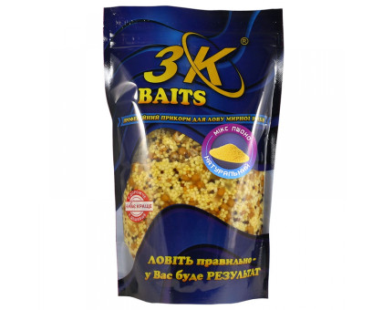 Наживка 3К Baits MIX Зерновий Пшоно (Натуральний) 500г.