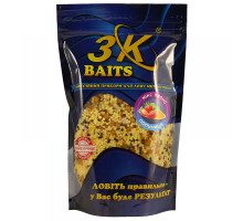 Наживка 3К Baits MIX Зерновий Пшоно (Полуниця) 500г.