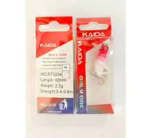 Воблер KAIDA Цвіркун RT 0204 40мм 2,5г (0,4-0,6м) №1