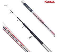 Спиннинг КАРПОВИК телескоп Карбон Kaida "Freedom Surf" 3.90м до 150 без сменн. верш. (607-390)