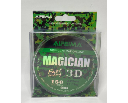Жилка 3D AIFEIMA Magician тонуча ЗЕЛЕНА 0.25mm 150m