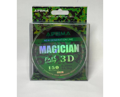 Жилка 3D AIFEIMA Magician тонуча ЗЕЛЕНА 0.30mm 150m