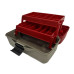 Ящик Eclipse (копія Aquatech) 3020BG Grey/Red 2 полки 350*200*190
