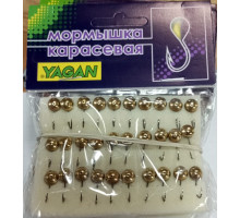 Мормишка літня Карась паяна KUMHO SAZAN (30шт/пачка)