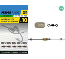 Втулка буферна з вертлюжком 9*4 мм для монтажу RUNNING FEEDER RIG FU180781