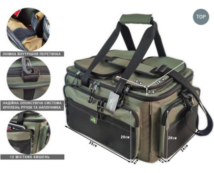 Сумка рибальська Профмонтаж BIG CARP 55л (55*35*30см) AMN122626