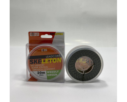 Лідкор BF "Skeleton Weedy Green" 20m 25LB олив'яним осердям