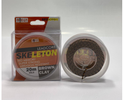 Лідкор BF "Skeleton Brown Clay" 20m 35LB олив'яним осердям