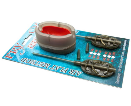 Годівниця "Флет-Бойл" НАБІР 2годівниці (60/80г) + толкалка FRY Arc Flat №L (1шт/уп)