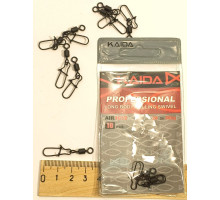 Застібка "KAIDA PRO" 1012 №2 + вертлюг (10шт/уп) 30кг