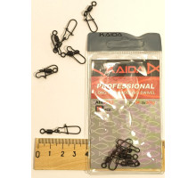 Застібка "KAIDA PRO" 1012 №3 + вертлюг (10шт/уп) 30кг