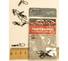 Застібка "KAIDA PRO" 1012 №4 + вертлюг (10шт/уп) 25кг