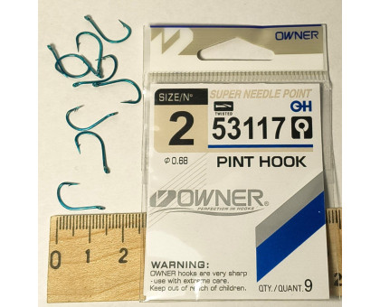 Гачок OWNER 53117 Blue (B) PINT HOOK №2