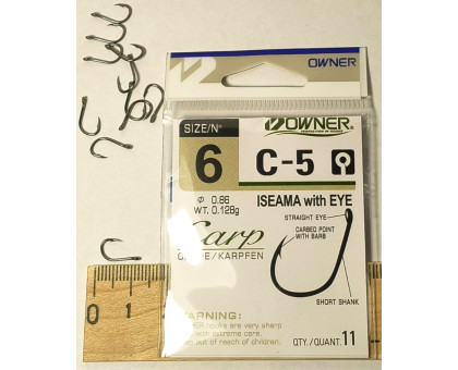 Гачок OWNER ISEAMA C-5 / 53265 CARP №6