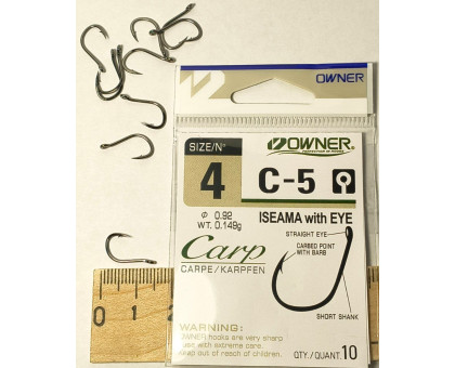 Гачок OWNER ISEAMA C-5 / 53265 CARP №4
