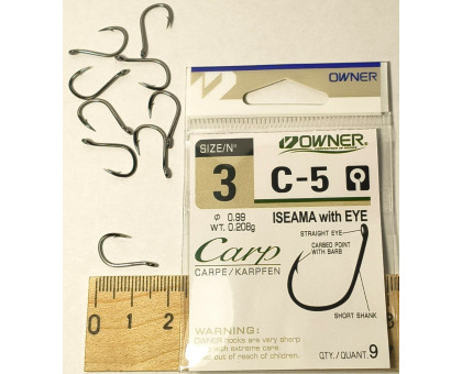 Гачок OWNER ISEAMA C-5 / 53265 CARP №3