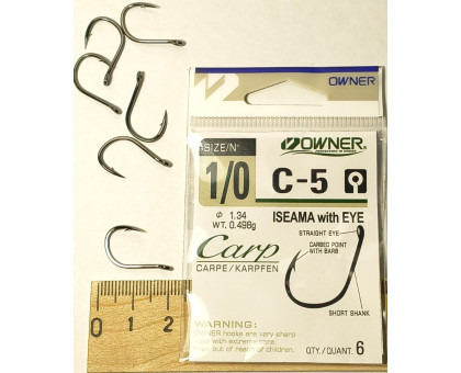 Гачок OWNER ISEAMA C-5 / 53265 CARP №1/0