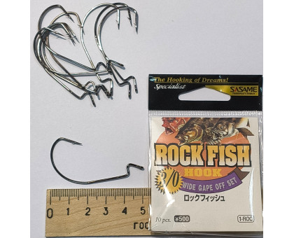 Гачок B SASAME ROCK FISH ОФСЕТНИЙ №3/0 (10гачків/пачка)