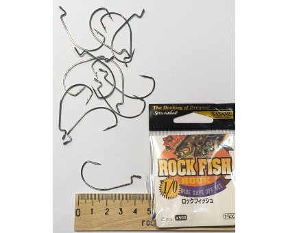 Гачок B SASAME ROCK FISH ОФСЕТНИЙ №1/0 (12гачків/пачка)