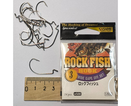 Гачок B SASAME ROCK FISH ОФСЕТНИЙ №3 (14гачків/пачка)