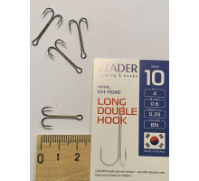 Гачок подвійний Leader LONG DOUBLE №10 (4шт\уп)