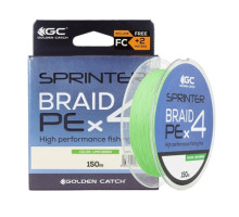 Шнур GC Sprinter PE X4 150m GREEN+2m FC #2.0