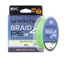 Шнур GC Sprinter PE X4 150m GREEN+2m FC #2.5