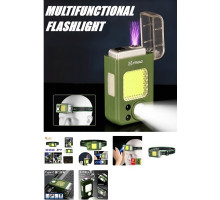 Фонарь налобный YEMAO YM-T618-LED+COB, Motion Sensor, Li-Ion аккум., зажигалка, ЗУ T