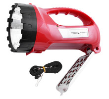 Фонарик переносной 2820, 1W+15 LED,встр.аккум, ЗУ 220 V