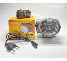 Фонарик на лоб LUXURY 1898 -13LED,встроенный аккумулятор, ЗУ 220V