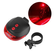 Вело ліхтар STOP DW-681-5Led+2LASER, Waterproof, 2xAAA