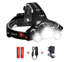 Фонарик на лоб POLICE 3000-Т6,2х18650,signal light, ЗУ 220V/12V. Box